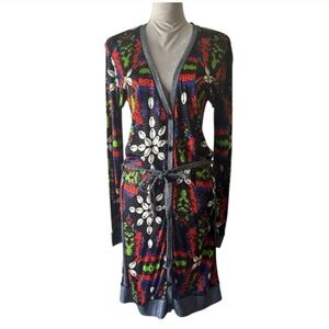 Custo Barcelona Multicolor Knit Dress Tunic Top